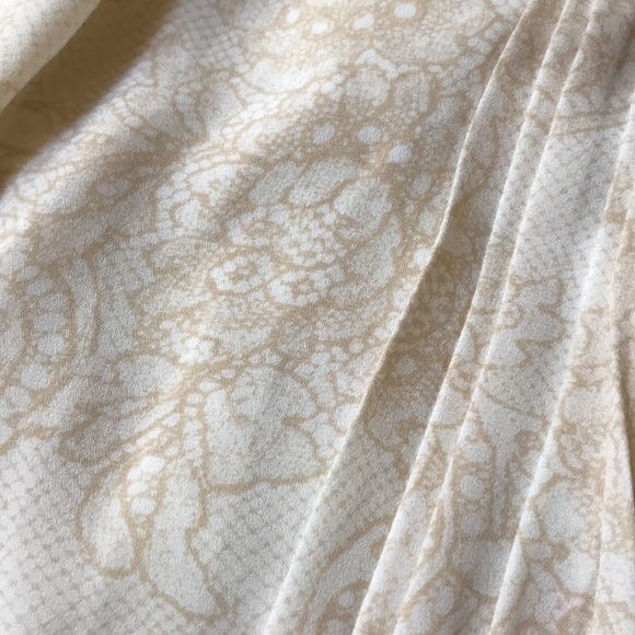 Pleated Floral Hem Sleeveless Shift Dress S - Picture 12 of 13